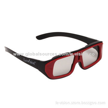 Children's Passive 3D Glasses for Digital Cinema and Home Theater, Design and Made in China